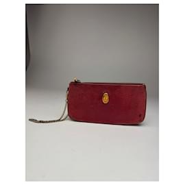 Portacarte in pelle Cartier vintage bordeaux