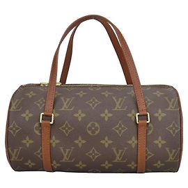 Borsa Louis Vuitton Papillon 26 Monogramma Marrone