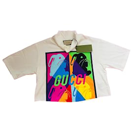 T-shirt Gucci Edizione Anno del Coniglio Bianca Multicolore