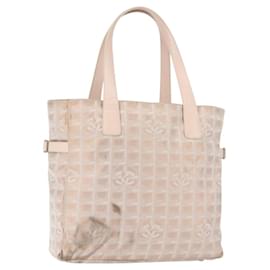 CHANEL Nuova Borsa Tote da Viaggio in Tela Rosa CC Auth BA5609