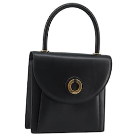 BALLY Borsa a mano in pelle nera e oro Auth BA5596 - Bally