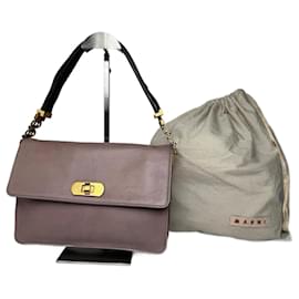 Borsa in pelle vintage Marni viola