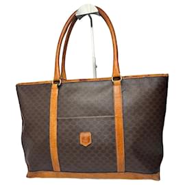 Céline Borsa in pelle monogramma Triomphe vintage Celine Paris marrone