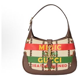 Borsa hobo piccola Jackie 1961 in tela e pelle multicolore Gucci
