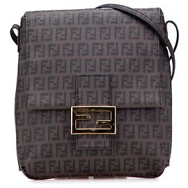 Bolsa transversal Fendi Zucchino Spalmati marrom