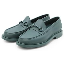 Mocassino in gomma piena Gucci GG Horsebit intrecciato