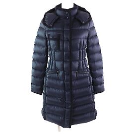 Moncler HERMINE Abrigo de Nylon con Plumas