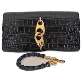 Clutch aus Leder mit Krokodilprägung von Tom Ford