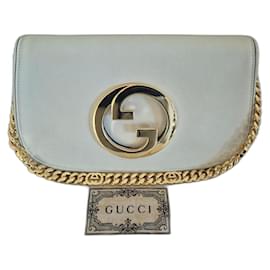 Borsa a mano Gucci Blondie in pelle bianca