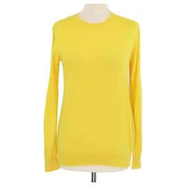 Maglione giallo in cashmere a maniche lunghe lavorato a maglia da Marc Jacobs