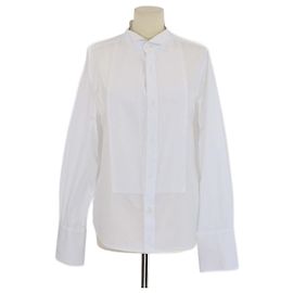 Camisa Tuxedo de Manga Larga de Algodón Blanco Louis Vuitton