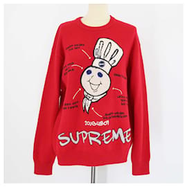 Supreme Roter Strickwoll Doughboy Pullover