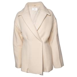 The Row, chaqueta de lana beige Azzedina con cierre oculto - The row