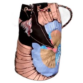 Zaino Hermès in pelle e seta multicolore