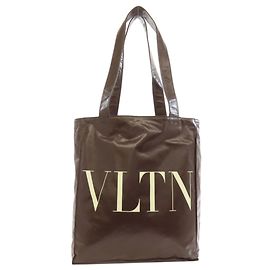 Valentino Braune Kalbsleder Tote Bag