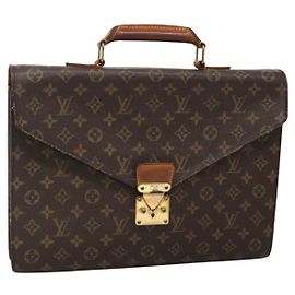 LOUIS VUITTON Briefcase Consigliere Monogramma M53331 LV Auth 141889