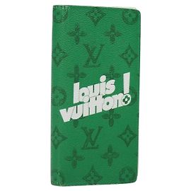LOUIS VUITTON Monogram Everyday Portefeuille Brazza Green M80801 LV Auth 141451