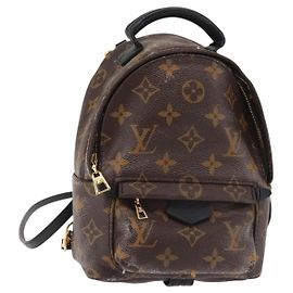 LOUIS VUITTON Monogram Palm Springs MINI Rucksack M44873 LV Auth 142640