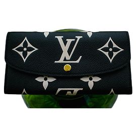 Cartera Louis Vuitton Emilie Monogram Giant Negra y Beige