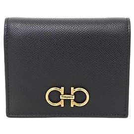 Billetera bifold Double Gancini Salvatore Ferragamo
