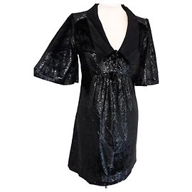 Ba&sh Samt Abendkleid Wet Emerisée TM