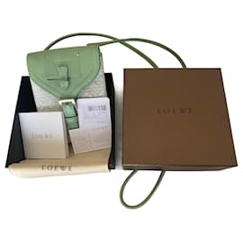 Borsa a tracolla Loewe Monogramma in cotone verde chiaro