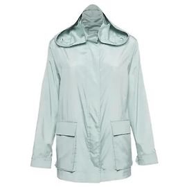 Chaqueta Anorak de Seda Voyager Loro Piana Verde Menta