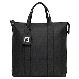 Borsa Tote Zucchino Nera Fendi