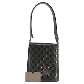 LOUIS VUITTON Borsa Club Damier Vernis Verde Petrolio Blu M92128 LV Auth BA5815