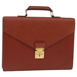 LOUIS VUITTON Cartella Consulente Epi Marrone M54423 LV Auth ep10946