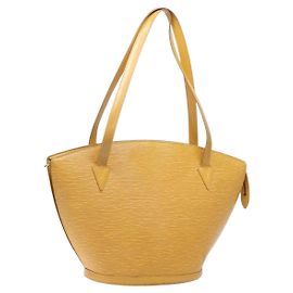 LOUIS VUITTON Bolsa de Compras de Hombro Epi Saint Jacques Amarilla M52269 Auth 141419