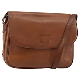 Sac à épaule Burberrys en cuir doré marron Auth bs29390 - Autre Marque