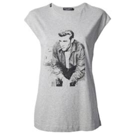 Camiseta gris de algodón Dolce & Gabbana James Dean Edition