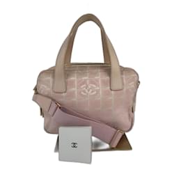 Borsa a spalla Chanel in tela e pelle Rosa 253