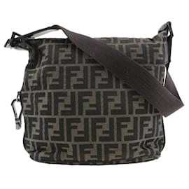 Borsa a spalla Fendi Logo Zucca Zucca