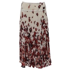 Saia midi plissada em georgette multicolorida Altuzarra Kemmaren em poliéster