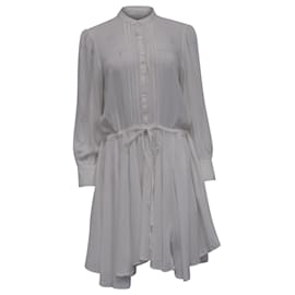 Abito Mini Ranil con Vita Legata in Viscosa Bianca di Zadig & Voltaire