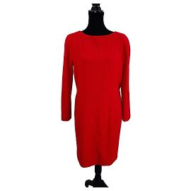 Vestido tubo rojo de lana Gianni Versace Couture