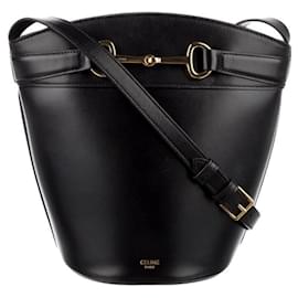 Secchiello Céline Crecy in pelle nera