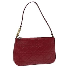 Christian Dior Pochette Zip Lady Dior Cannage in Pelle di Agnello