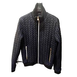 DOLCE & GABBANA Giacca Blouson Taglia uomo in nylon blu navy