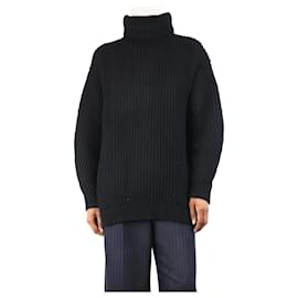 Schwarzer grob gestrickter Pullover - Größe XS - Acne