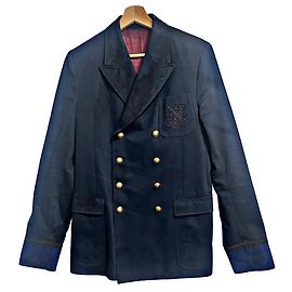 Blazer Gucci doppiopetto blu navy color block
