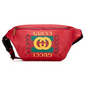 Marsupio in pelle rossa Gucci Sherry Line