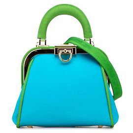 Sac à main/épaule Christian Dior vert à deux voies
