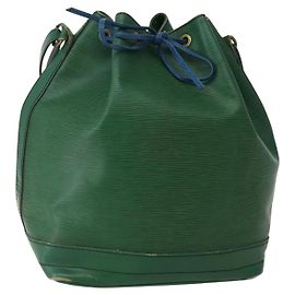 LOUIS VUITTON Borsa a Spalla Epi Noe Bicolore Verde Blu M44044 LV Auth 142714