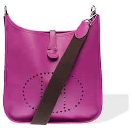 Hermès Borsa HERMES Evelyne in Pelle Viola - 102326