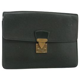 LOUIS VUITTON Pochette Kourad in Taiga Borsa Clutch Épicea M30194 LV Auth th6361
