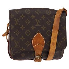 LOUIS VUITTON Borsa a Spalla Monogram Cartouchiere MM M51253 LV Auth BA6112