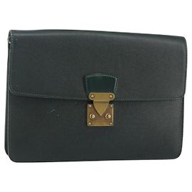LOUIS VUITTON Pochette Kourad in Taiga Borsa Clutch Épicea M30194 LV Auth th6319